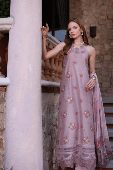 Noor By Saadia Asad Eid Luxe Printkari Embroidered Lawn Unstitched 3pcs